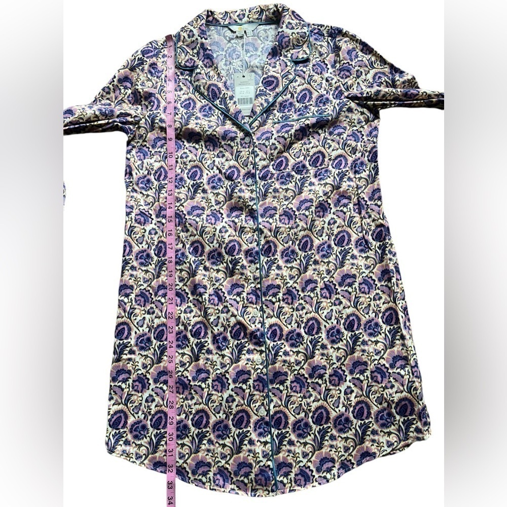 NWT Boden Janie Longline Pyjama Shirt Size 6 - Picture 7 of 8